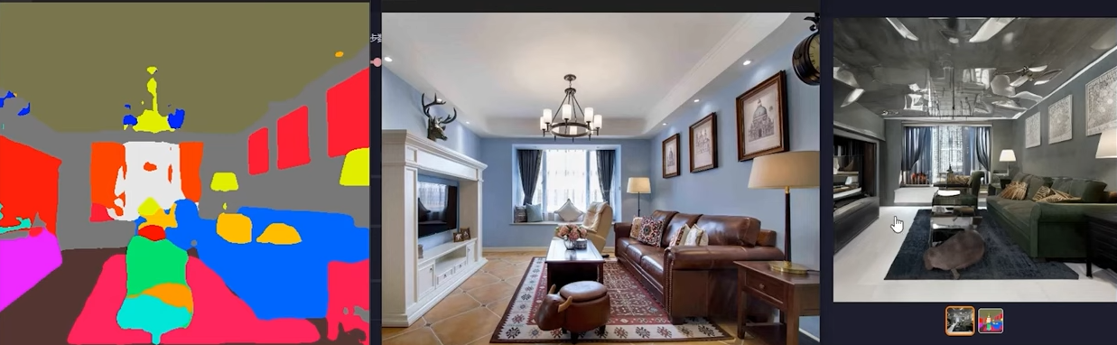 Stable diffusion装修设计应用场景,controlnet模型中的直线检测模型和分块检测模型的使用方法