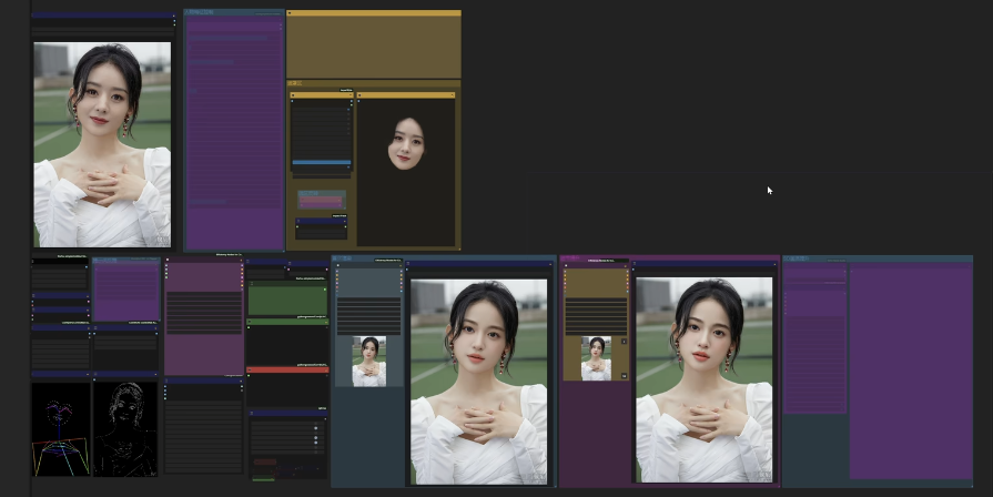 利用flux+comfyui批量制作美女！